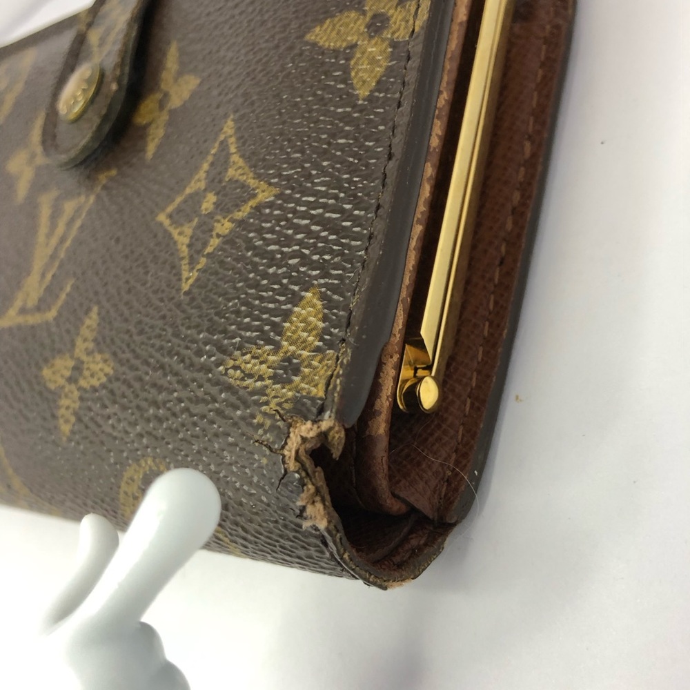 Louis Vuitton Monogram Canvas Small Wallet in Brown and Gold - Picture 9 of 16